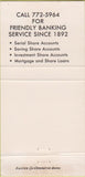 Matchbook Cover - Exeter Co-op Bank Exeter NH 30 Strike