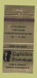 Matchbook Cover - Gigliello's Ristorante Rocky Hill CT GOLD 30 Strike