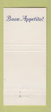 Matchbook Cover - Romeo and Juliet Restaurant Washington DC 30 Strike