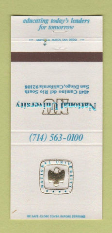 Matchbook Cover - National University San Diego CA 30 Strike