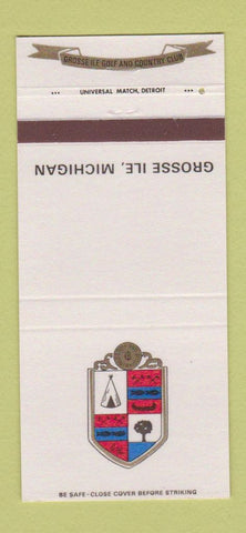 Matchbook Cover - Grosse Ile Golf and Country Club MI 30 Strike