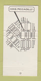 Matchbook Cover - HMS Piccadilly Denver Colorado WEAR 30 Strike