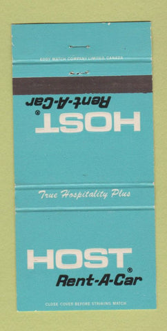 Matchbook Cover - Host Rent A Car 30 Strike