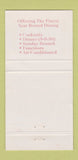 Matchbook Cover - High Tide Restaurant Chatham MA 30 Strike