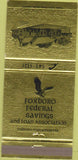 Matchbook Cover - Foxboro Federal Savings MA 30 Strike