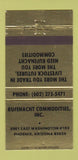 Matchbook Cover - Rufenacht Commodities Phoenix AZ livestock 30 Strike