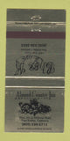 Matchbook Cover - Almond Country Inn Paso Robles CA 30 Strike