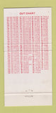 Matchbook Cover - Cranston's Denver Colorado Darts Shadows WEAR 30 Strike