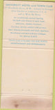 Matchbook Cover - University Motel Town Club Atlanta GA 30 Strike