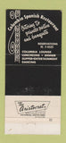 Matchbook Cover - Columbia Spanish Restaurant Miami FL 30 Strike