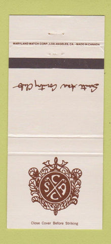 Matchbook Cover - Santa Ana Country Club CA  30 Strike