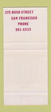 Matchbook Cover - Orsi Restaurant San Francisco CA 30 Strike
