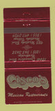 Matchbook Cover - Cisco's Mexican Northridge Westlake Village CA 30 Strike