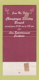 Matchbook Cover - Cisco's Mexican Northridge Westlake Village CA 30 Strike