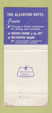 Matchbook Cover - Allerton Hotel Chicago IL 30 Strike
