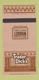 Matchbook Cover - Trader Dick's Nugget Casino Reno NV 30 Strike