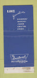 Matchbook Cover - Linz Dallas TX 75th Jewelry WEAR 30 Strike