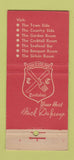 Matchbook Cover - Town and Country Restaurant Dallas TX 30 Stick