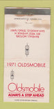 Matchbook Cover - 1971 Oldsmobile Randall Motors San Angelo TX WORN 30 Strike
