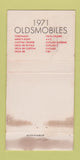 Matchbook Cover - 1971 Oldsmobile Randall Motors San Angelo TX WORN 30 Strike