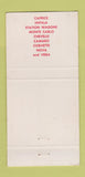 Matchbook Cover - 1971 Chevrolet Taylor Dallas TX WEAR 30 Strike