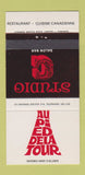Matchbook Cover - Studio C Salon Bar Ste Foy QC 30 Strike