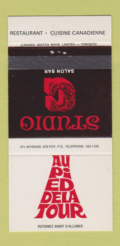 Matchbook Cover - Studio C Salon Bar Ste Foy QC 30 Strike