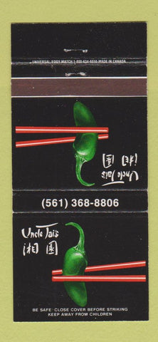 Matchbook Cover - Uncle Tai's Dallas TX Boca Raton FL Atlanta GA 30 Strike