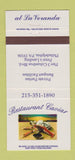 Matchbook Cover - Restaurant Caviar Philadelphia PA 30 Strike