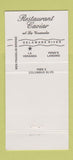Matchbook Cover - Restaurant Caviar Philadelphia PA 30 Strike