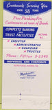 Matchbook Cover - First National Bank Schuykill Haven PA 30 Strike
