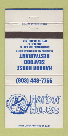 Matchbook Cover - Harbor House Seafood Myrtle Beach SC WEAR 30 Strike