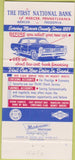 Matchbook Cover - First National Bank Mercer PA 30 Strike