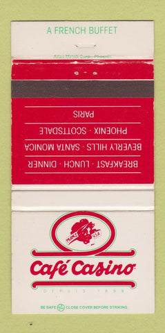 Matchbook Cover - Cafe Casino Phoenix Scottsdale AZ Beverly Hills 30 Strike