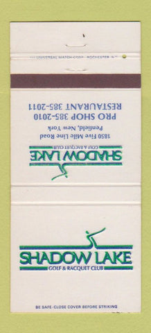 Matchbook Cover - Shadow Lake Golf Racquet Club Penfield NY 30 Strike