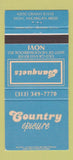 Matchbook Cover - Country Epicure Novi MI 30 Strike