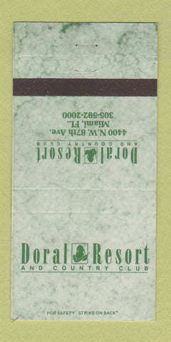 Matchbook Cover - Doral Resort Country Club Miami FL 30 Strike