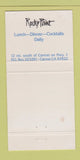 Matchbook Cover - Rocky Point Restaurant Carmel CA 30 Strike
