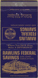 Matchbook Cover - Rawlins Federal Savings WY 30 Strike