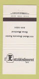 Matchbook Cover - Establishment Montreal QC 30 Strike