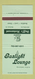 Matchbook Cover - Gaslight Lounge Winchester VA Duff's Restaurant 30 Strike