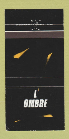 Matchbook Cover - L Ombre Le Dancing Wave QC 30 Strike