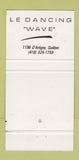 Matchbook Cover - L Ombre Le Dancing Wave QC 30 Strike