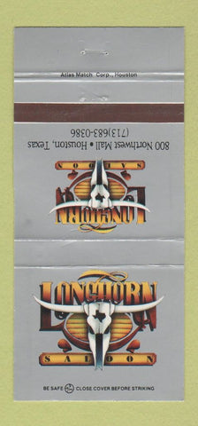 Matchbook Cover - Longhorn Saloon Houston TX 30 Strike