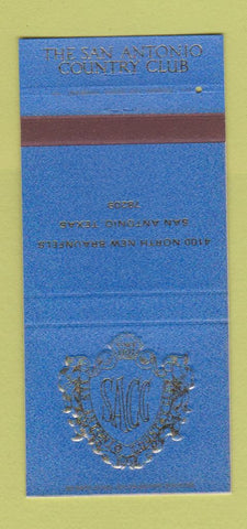 Matchbook Cover - San Antonio Country Club TX 30 Strike