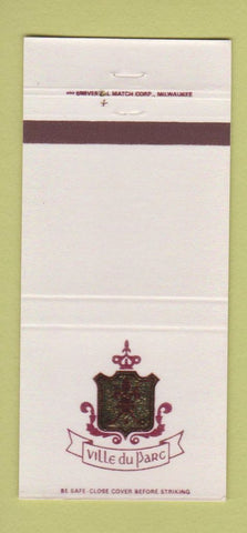 Matchbook Cover - Ville Du Parc Country Club Mequon WI 30 Strike