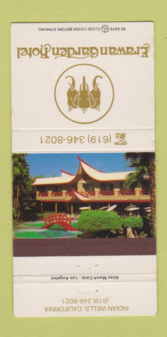 Matchbook Cover - Erawan Garden Hotel Indian Wells CA 30 Strike