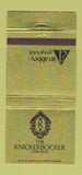 Matchbook Cover - Knickerbocker Hotel Chicago IL 30 Strike