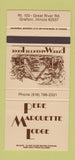 Matchbook Cover - Pere Marquette Lodge Grafton IL 30 Strike
