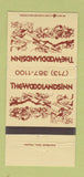 Matchbook Cover - The Woodlands Inn Houston TX 30 Strike